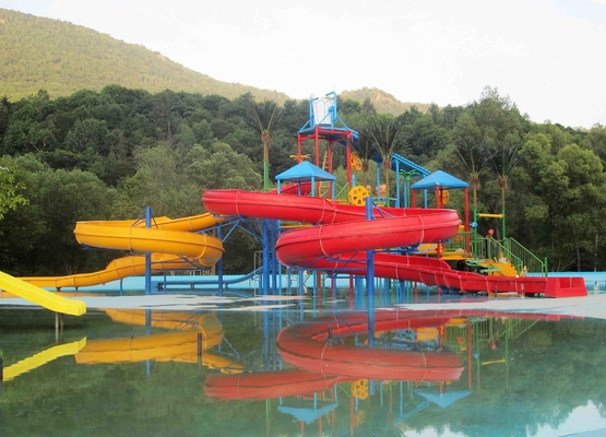 Anak besar Air Play Equipment / Mini Water House Dengan Anak Slide, 11,5 * 12,5 * 6,5 juta