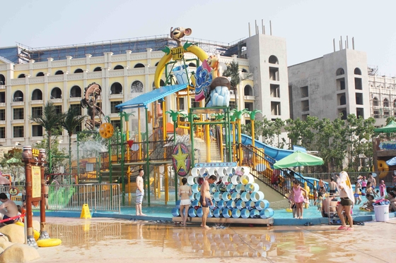 Big Water Park Playground Ashland / DSM Resin Untuk Keluarga Funny Game