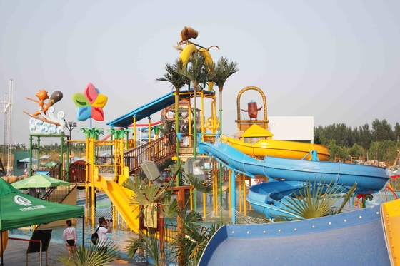 Lucu Aqua Playground Fun Water Slide Kombinasi Dengan Terbesar Air Slide Untuk Keluarga