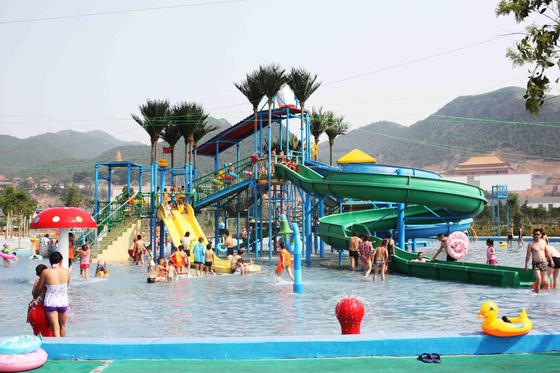 Big Water Park Playground Ashland / DSM Resin Untuk Keluarga Funny Game