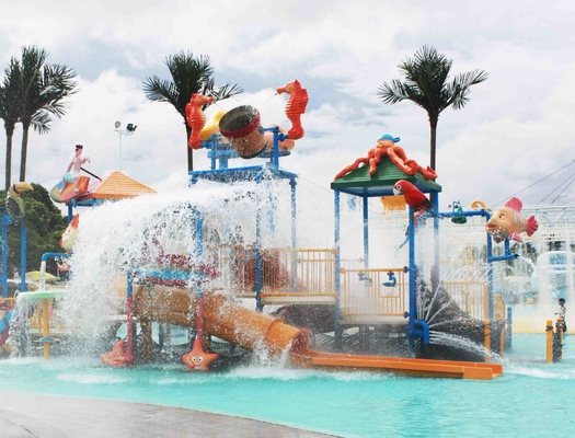 6,5 M Anak Water House / Air Playground Peralatan untuk Kolam Renang