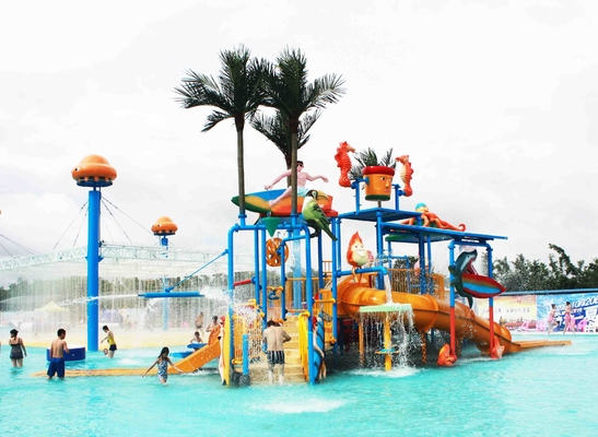 Water Park Proyek / Anak air Playground Durable Slide Big Disesuaikan air