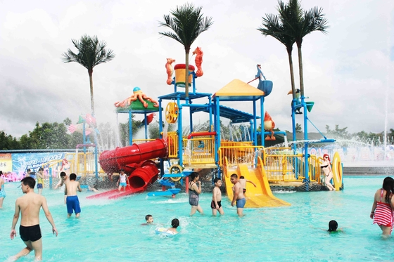 6,5 M Anak Water House / Air Playground Peralatan untuk Kolam Renang