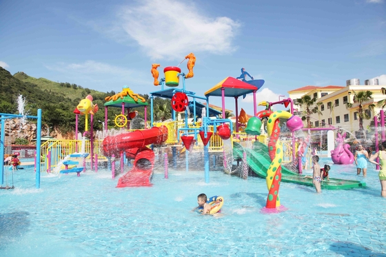 Taman Air Water House Playground dalam Fiberglass Kids &#39;Dengan Pompa Air