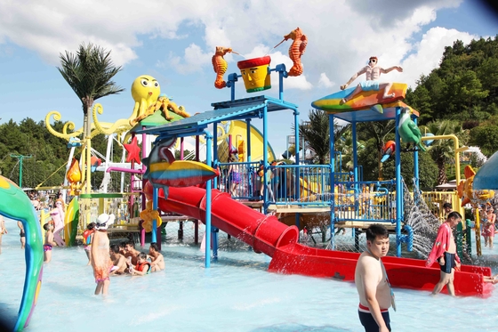 Disesuaikan Mini Aqua Park Peralatan Kids&#39; Playground Air Dengan Aqua Rumah