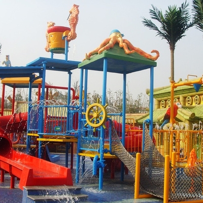 Peralatan taman air, Taman Bermain air anak untuk 50 pengendara 17,5 * 11 * 7 m