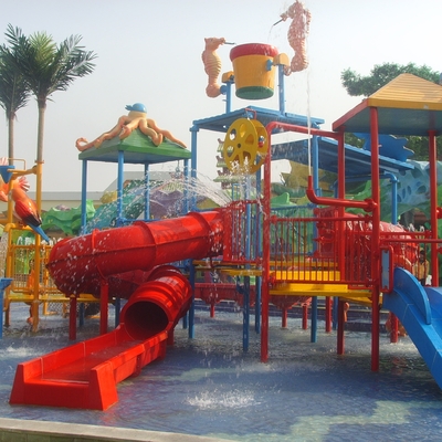 Peralatan taman air, Taman Bermain air anak untuk 50 pengendara 17,5 * 11 * 7 m
