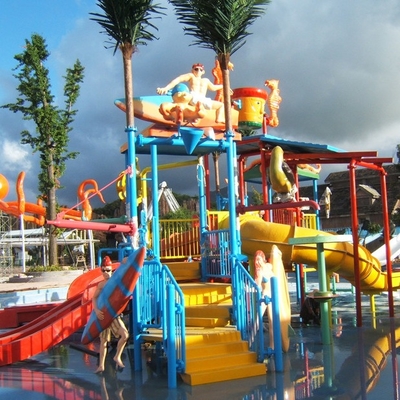 Peralatan taman air, Taman Bermain air anak untuk 50 pengendara 17,5 * 11 * 7 m