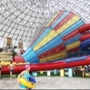 Kualitas tinggi warna-warni Slide Super Air dengan ruang Lubang Panjang Slide untuk taman hiburan