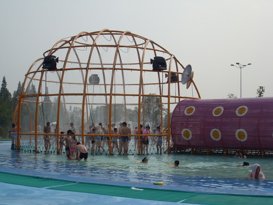 Luar ruangan Taman Crab Maze Fiberglass Peralatan Water Park Besar Aqua Putar