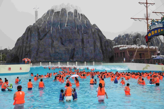 Water Park Wave Pool Equipment, Waterpark Wave Machine Untuk Hiburan Keluarga di Aqua Park