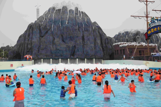 Water Park Wave Pool Equipment, Waterpark Wave Machine Untuk Hiburan Keluarga di Aqua Park