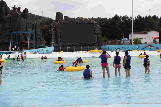 Luar ruangan Fiberglass Water Park Wave Pool Gelombang Mesin Untuk Family Entertainment