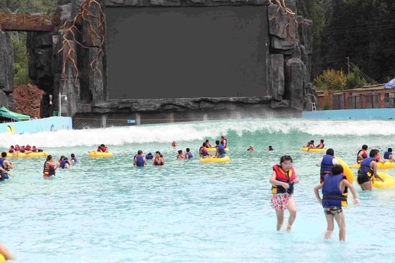 Tema Buatan Wave Pool Water Park Fiberglass Vacuum Gelombang Mesin OEM untuk Aqua Park