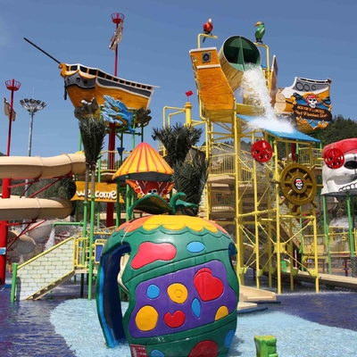Luar ruangan Aquatic Semprot Taman Peralatan Dengan Disesuaikan Warna 1200 * 1500
