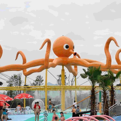 Aqua Park Peralatan Octopus Commercial Semprot Taman Peralatan Dengan Air Semprot