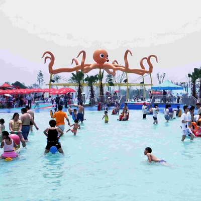 Aqua Park Peralatan Octopus Commercial Semprot Taman Peralatan Dengan Air Semprot