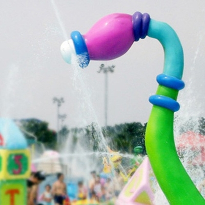Disesuaikan Aqua Park Peralatan Aqua Play, Fiberglass, PVC Sunflower Semprot Icon untuk Water Park