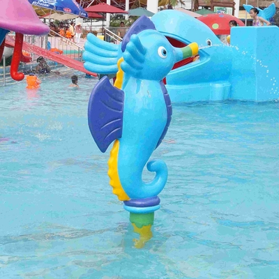 Anak Semprotkan Taman Peralatan, Permainan Air Semprot Kartun Hippocampus untuk Water Park