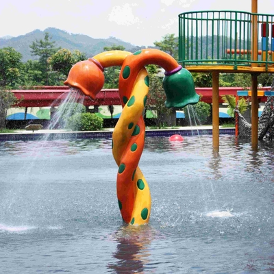 Colorful Fiberglass Spray Water Equipment Untuk Produk Anak / Anak yang Disesuaikan