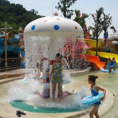 Peralatan Taman Penyemprotan Fiberglass untuk Peralatan Taman Air Anak / Anak yang Disesuaikan