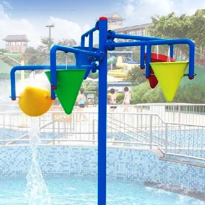 Peralatan Fiberglass dan PVC Spray Park yang besar untuk 3 ~ 5 orang