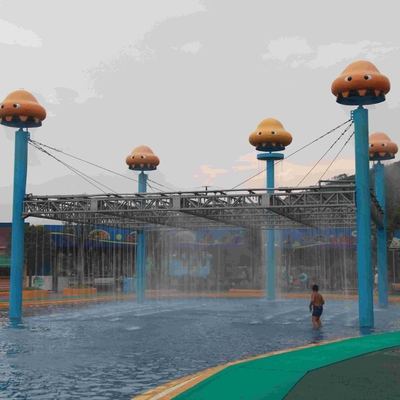Jamur Grup Semprot Taman Peralatan, Slide Disesuaikan Fiberglass Air untuk Water Park