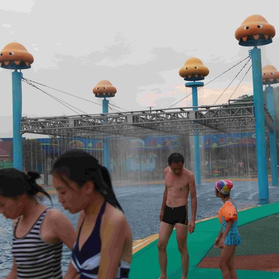 Jamur Grup Semprot Taman Peralatan, Slide Disesuaikan Fiberglass Air untuk Water Park