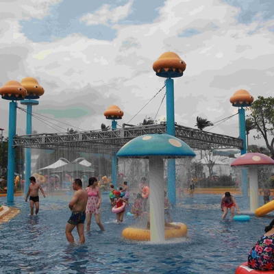 Jamur Grup Semprot Taman Peralatan, Slide Disesuaikan Fiberglass Air untuk Water Park
