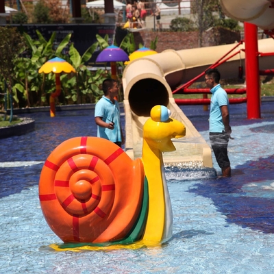 Fiberglass Bahan Taman Semprot Taman Peralatan Air Mancur Air Fun