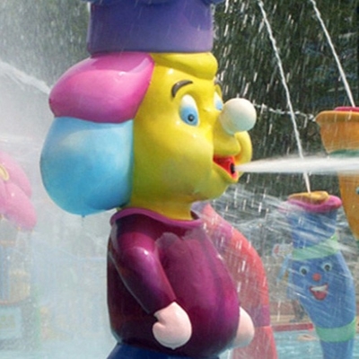 Patung fiberglass digunakan untuk membangun waterpark, peralatan air park