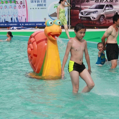 Snail Aqua Bermain Semprotkan Water Park Peralatan 1600mm * 750mm Untuk Anak-Anak Bermain
