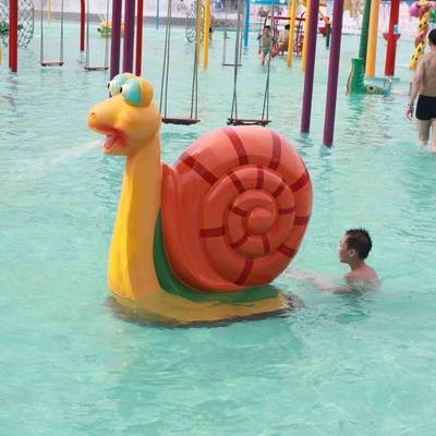 Snail Aqua Bermain Semprotkan Water Park Peralatan 1600mm * 750mm Untuk Anak-Anak Bermain