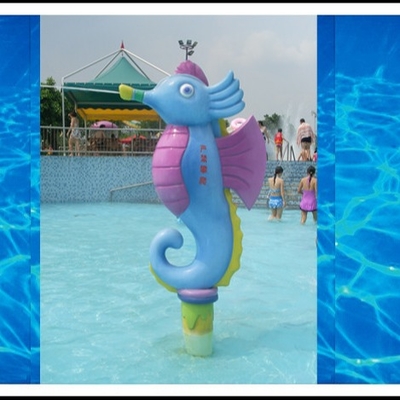 Anak Semprotkan Taman Peralatan, Permainan Air Semprot Kartun Hippocampus untuk Water Park