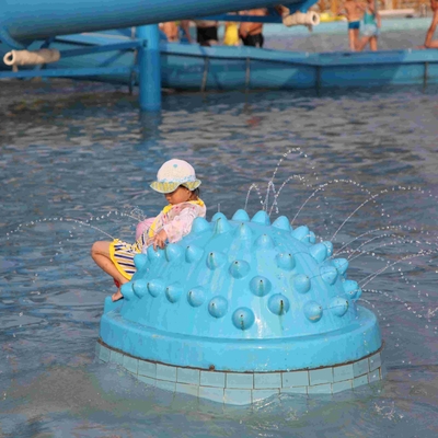 Semprot Aqua Park Peralatan Hedgehog Berbentuk Air Playground Dengan Raining