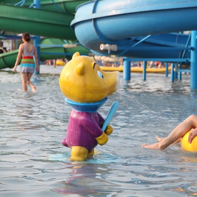 Lucu Semprot Taman Peralatan, berwarna Semprot Beruang Untuk Anak-Anak / Dewasa untuk Water Park