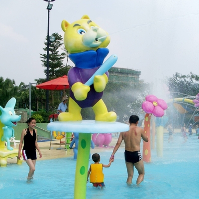 Lucu Semprot Taman Peralatan, berwarna Semprot Beruang Untuk Anak-Anak / Dewasa untuk Water Park