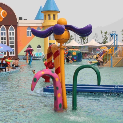Disesuaikan Flower Semprotkan Water Playground Equipment, Amusement Park Equipment