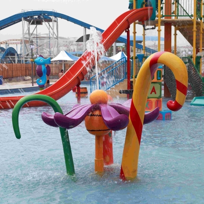 Disesuaikan Flower Semprotkan Water Playground Equipment, Amusement Park Equipment