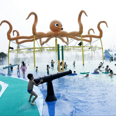 Fiberglass Aqua Park Peralatan Air Semprot Sistem Untuk Anak-Anak / Dewasa