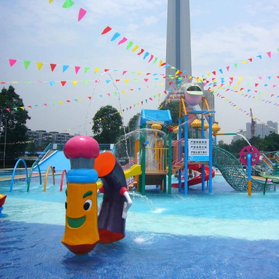 Anak-Anak Dan Dewasa Water Park Peralatan Semprot Aqua Bermain Struktur 3 ~ 5 Orang untuk anak-anak Water Park