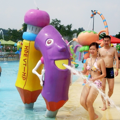 Anak-Anak Dan Dewasa Water Park Peralatan Semprot Aqua Bermain Struktur 3 ~ 5 Orang untuk anak-anak Water Park