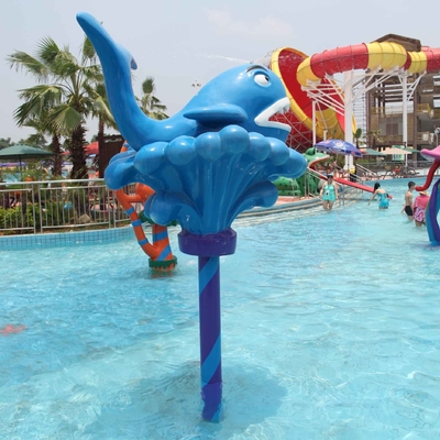 Kartun Whale Semprot Mainkan Peralatan Untuk Anak / Dewasa, 0,3 - Kedalaman 0,6 m Air