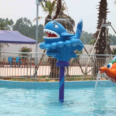 Kartun Whale Semprot Mainkan Peralatan Untuk Anak / Dewasa, 0,3 - Kedalaman 0,6 m Air