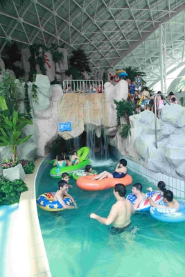 Kuat Besar Water Park Lazy River / Galvanized Carbon Steel Pendukung