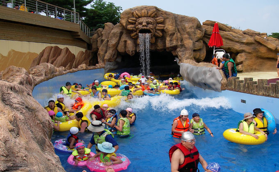 Kolam Renang Bergairah Lazy River Commercial Lazy River Equipment For Family