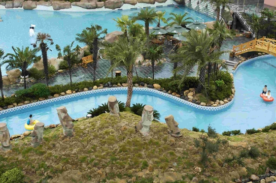 Kolam Renang Peralatan Lazy River Water Park Untuk Taman Air Raksasa Satu Tahun Garansi