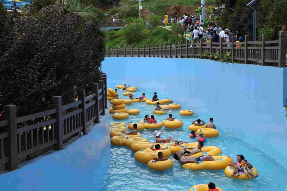 Air blower Bahan Water Park Lazy River Kolam Renang 3m-6m Lebar 1m Kedalaman / Customized Water Slide