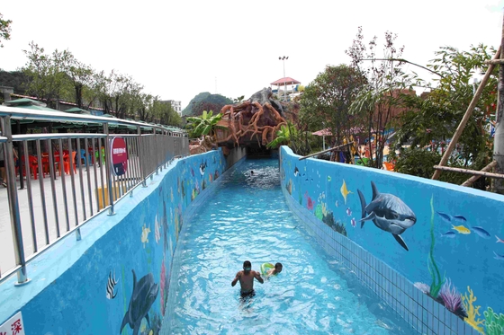 Besar Water Park Aqua Bermain Lazy River dengan Relaxing Gelombang Mesin
