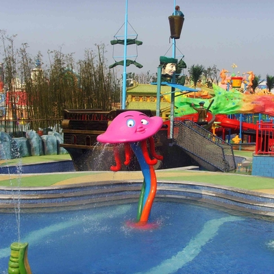 Disesuaikan Octopus Semprot Taman Peralatan Fiberglass Air Taman Untuk Anak-Anak